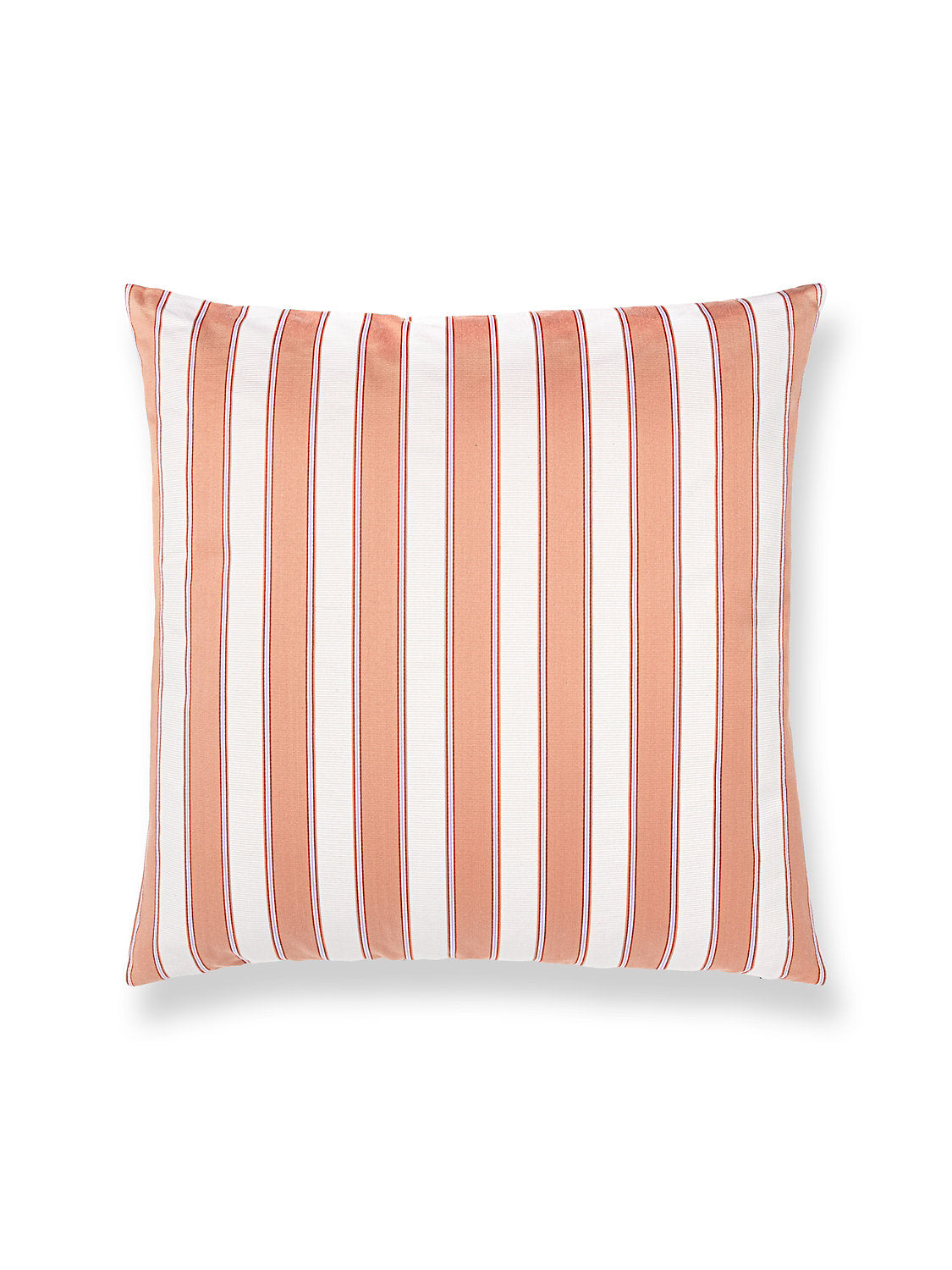 Scalamandre Piano Stripe 22 X 22 - Peach Decorative Pillow