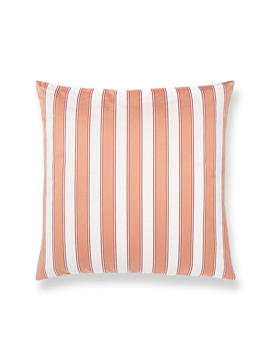 Scalamandre Piano Stripe 22 X 22 - Peach Decorative Pillow