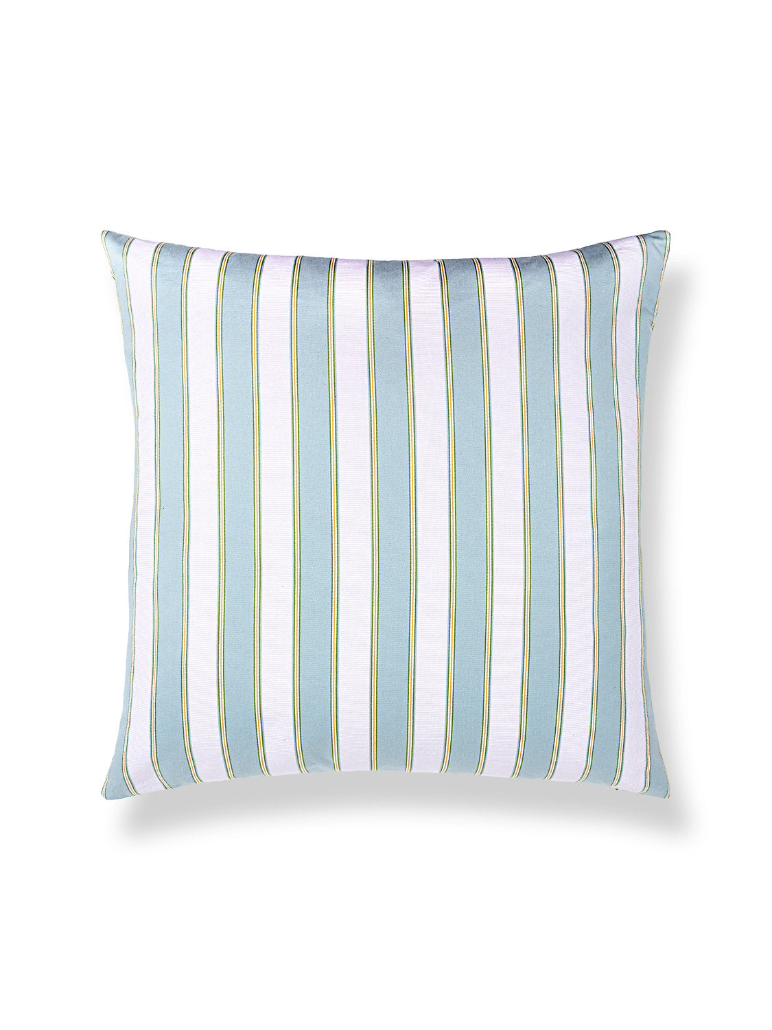 Scalamandre Piano Stripe 22 X 22 - Robin's Egg Decorative Pillow