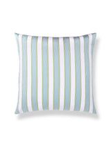 Scalamandre Piano Stripe 22 X 22 - Robin's Egg Decorative Pillow
