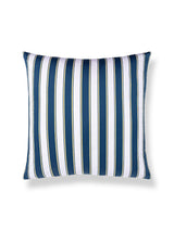 Scalamandre Piano Stripe 22 X 22 - Porcelain Decorative Pillow