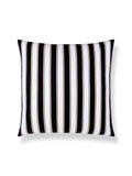 Scalamandre Piano Stripe 22 X 22 - Ebony Decorative Pillow