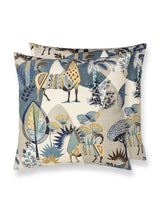 Scalamandre Llamas 24 X 24 - Bluestone Wheat Decorative Pillow