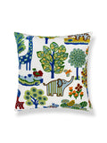 Scalamandre Nursery Crewel 24 X 24 - Primaries Decorative Pillow