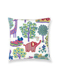 Scalamandre Nursery Crewel 24 X 24 - Pastels Decorative Pillow