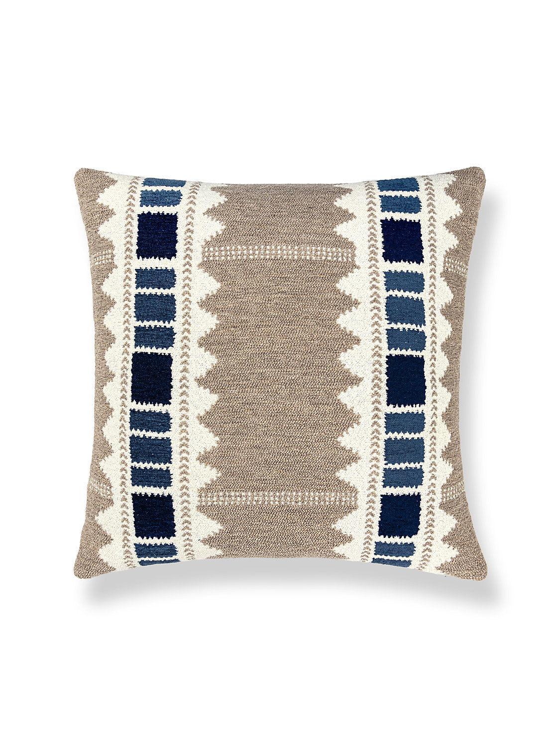 Scalamandre Mistral 24 X 24 - Stone Denim Decorative Pillow