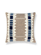 Scalamandre Mistral 24 X 24 - Stone Denim Decorative Pillow