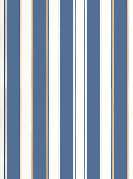 Scalamandre Accordion Stripe Indigo Wallcovering