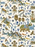 Old World Weavers Legends Tropical Blue Wallcovering