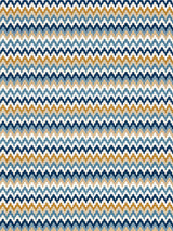Old World Weavers Rainbow Mountain Denim Gold Wallcovering