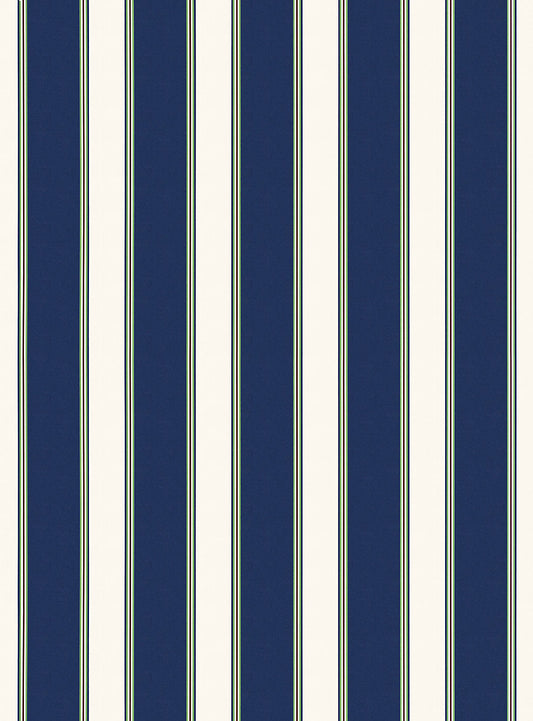 Scalamandre Accordion Stripe Lapis Wallcovering