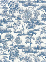 Scalamandre Garden Toile Indigo Wallcovering