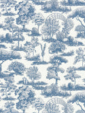 Scalamandre Garden Toile Indigo Wallcovering