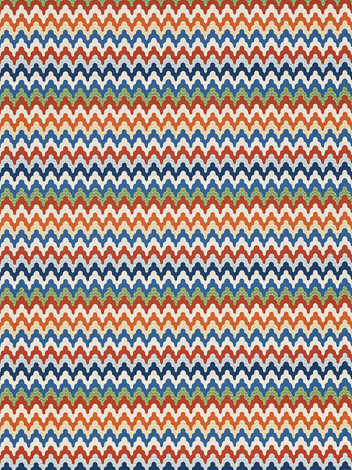 Old World Weavers Rainbow Mountain Cobalt Rouge Wallcovering