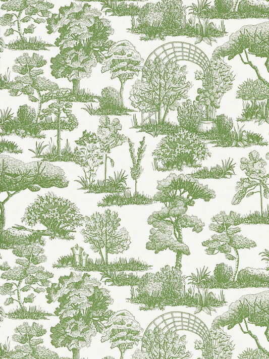 Scalamandre Garden Toile Meadow Wallcovering