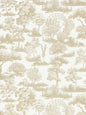 Scalamandre Garden Toile Latte Wallcovering
