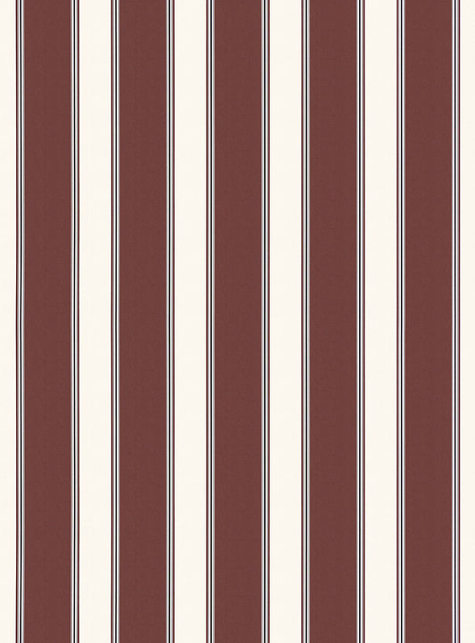 Scalamandre Accordion Stripe Raisin Wallcovering