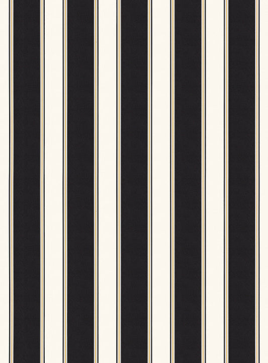 Scalamandre Accordion Stripe Onyx Wallcovering