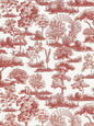 Scalamandre Garden Toile Cardinal Wallcovering