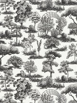 Scalamandre Garden Toile Onyx Wallcovering