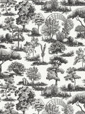 Scalamandre Garden Toile Onyx Wallcovering