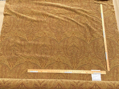 Scalamandre Asha Topaz Woven Turkish Paisley Chenille Paisley Gold - By The Yard