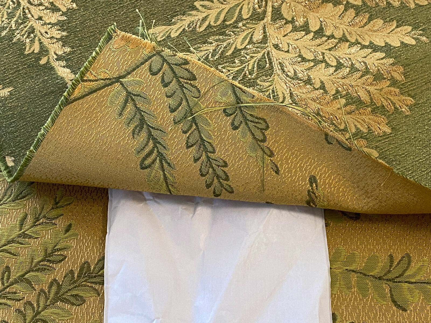 Bty Scalamandre Woodside Fern Alpine Gold Green Copper MSRP USD 480/Y