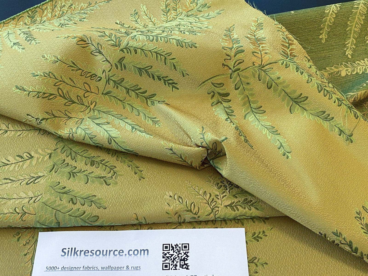 Bty Scalamandre Woodside Fern Alpine Gold Green Copper MSRP USD 480/Y