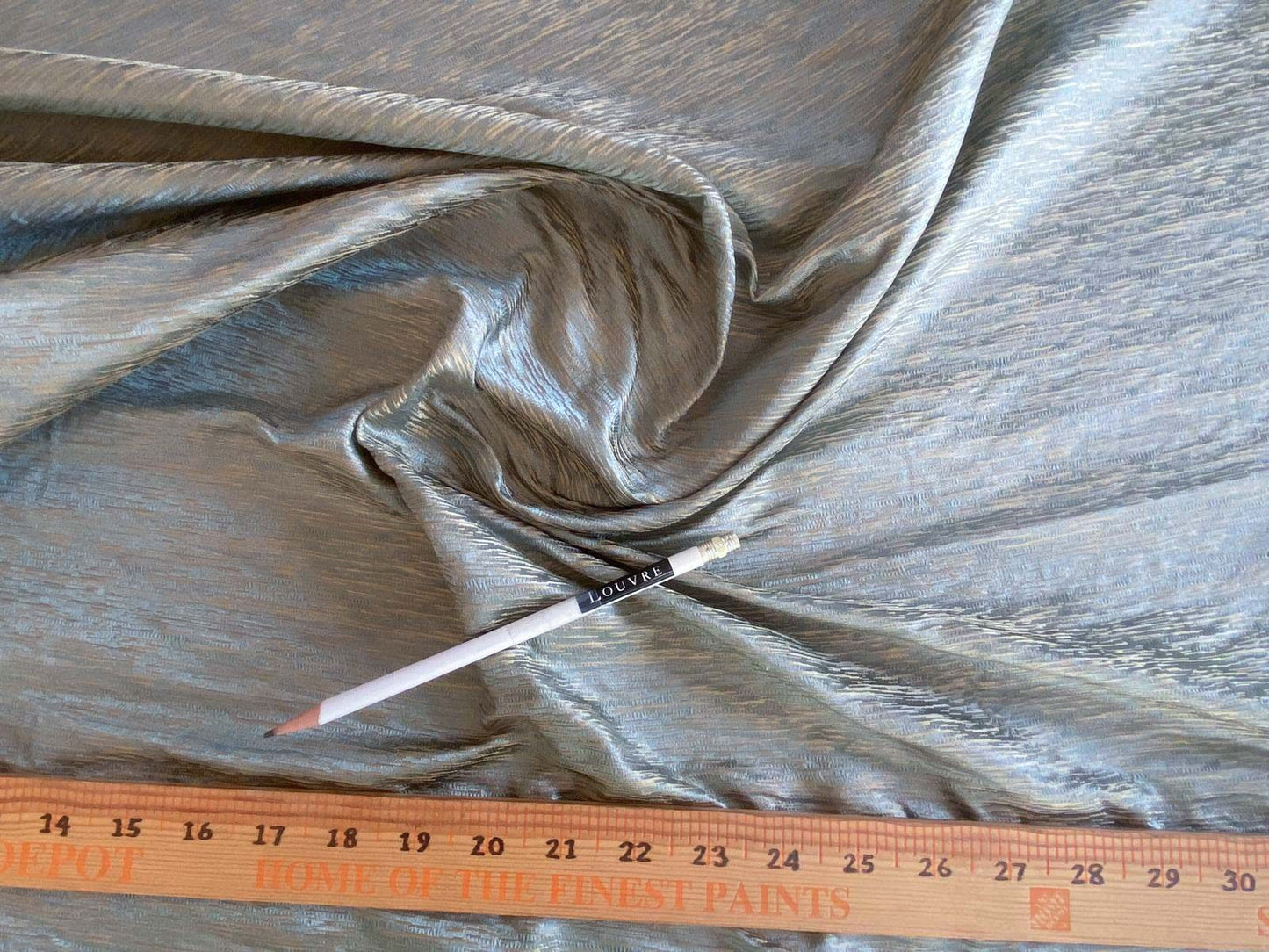 Scalamandre Essentia Powder Blue Textured Silk Old World Weavers MSRP USD 204/y