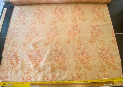 By yard Scalamandre Corail Grey Watkins Tahitian Sunset Orange Peach Coral Pink Cream MSRP USD 136/y