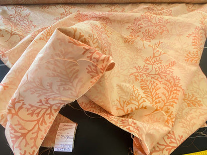 By yard Scalamandre Corail Grey Watkins Tahitian Sunset Orange Peach Coral Pink Cream MSRP USD 136/y