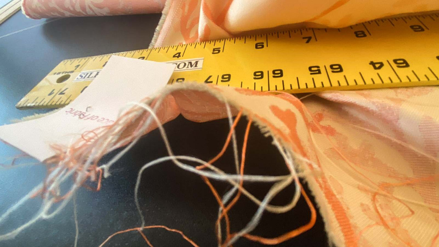 By yard Scalamandre Corail Grey Watkins Tahitian Sunset Orange Peach Coral Pink Cream MSRP USD 136/y