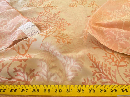 By yard Scalamandre Corail Grey Watkins Tahitian Sunset Orange Peach Coral Pink Cream MSRP USD 136/y