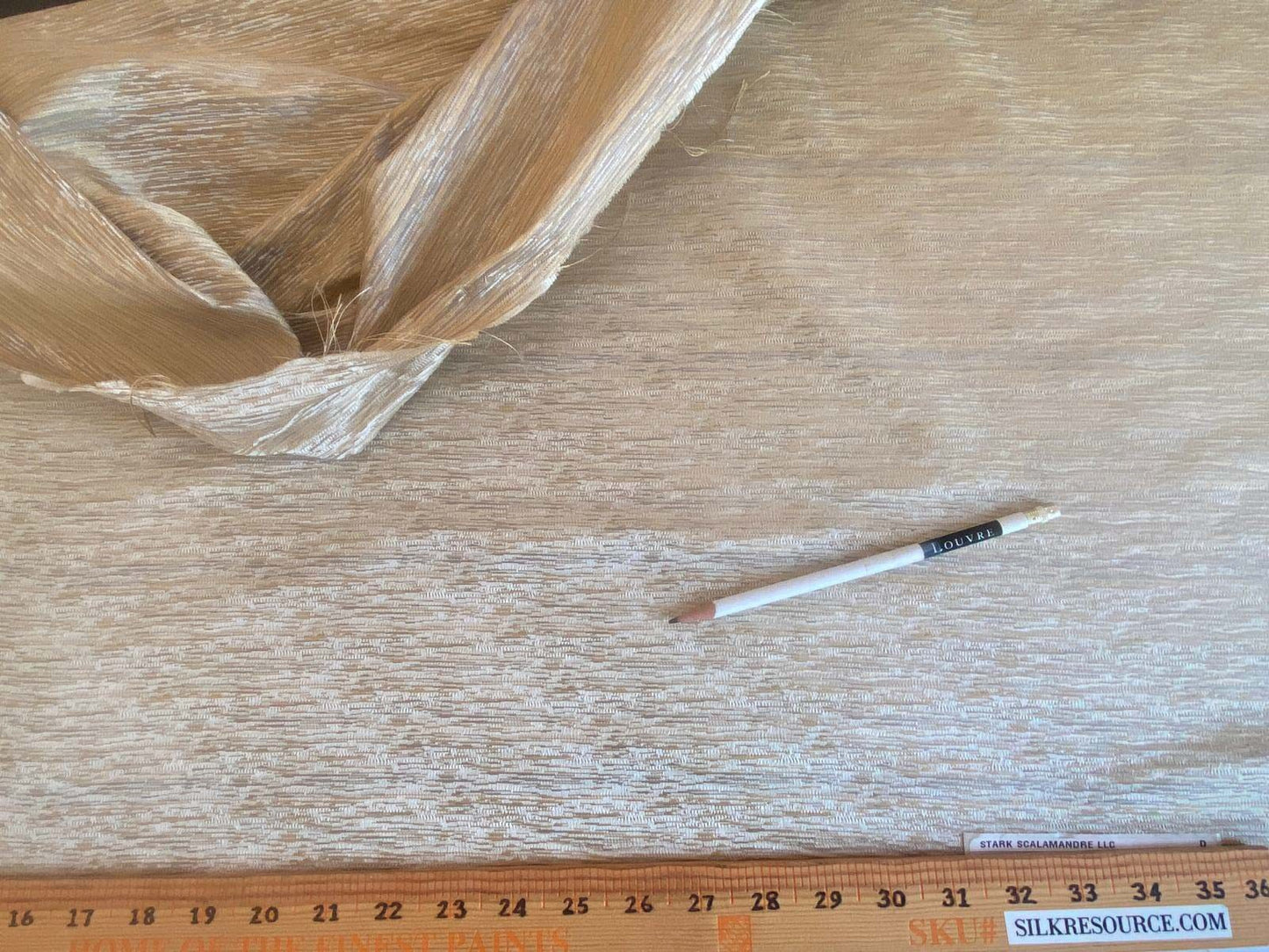 Scalamandre Essentia Vanilla Textured Silk Old World Weavers MSRP USD 204/y