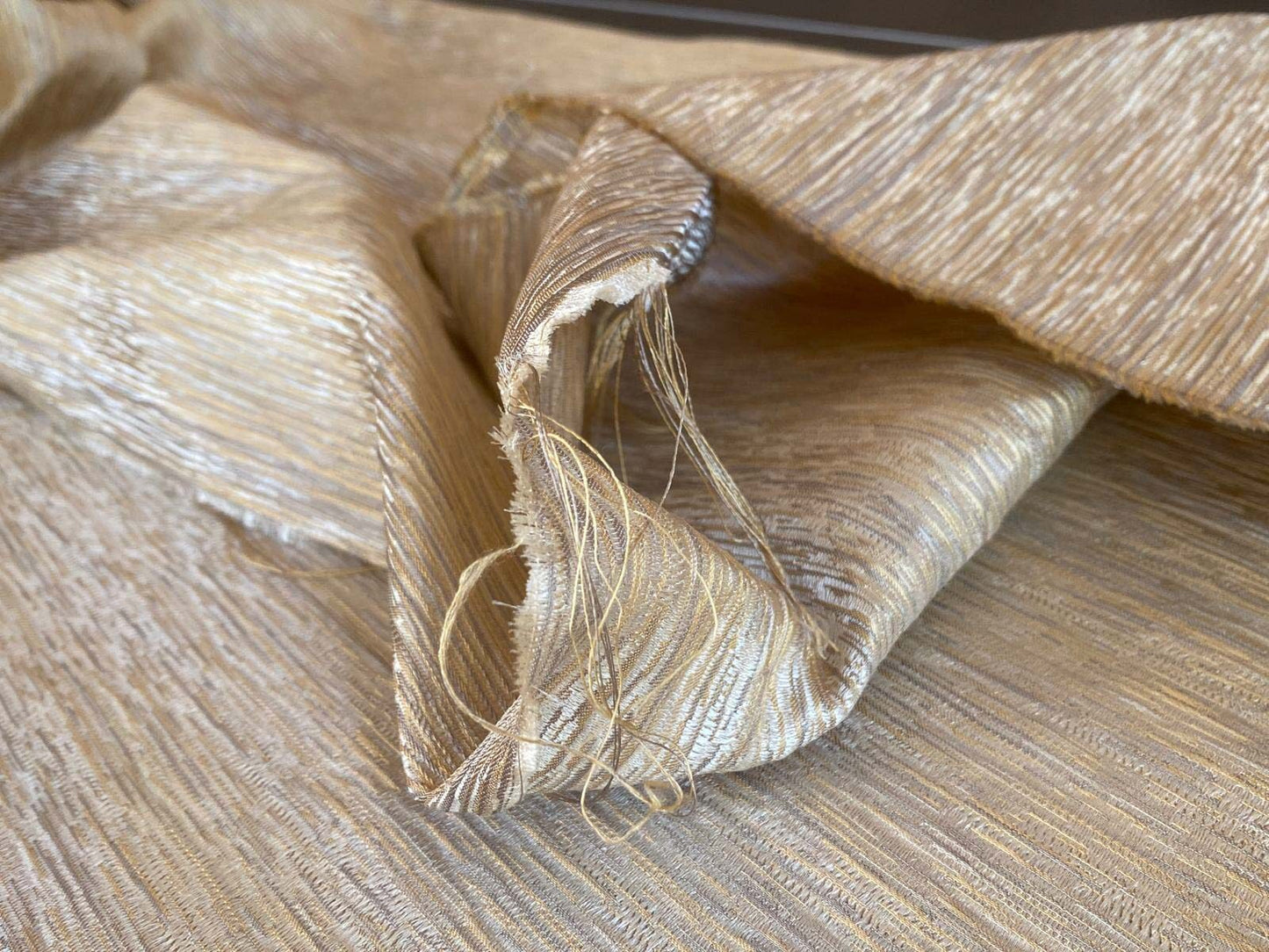 Scalamandre Essentia Vanilla Textured Silk Old World Weavers MSRP USD 204/y