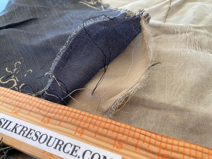 Scalamandre Grey Watkins Orissa Semi Sheer Pewter Silk Double Organza Damask Tulip Wildflower MSRP USD 212/Y