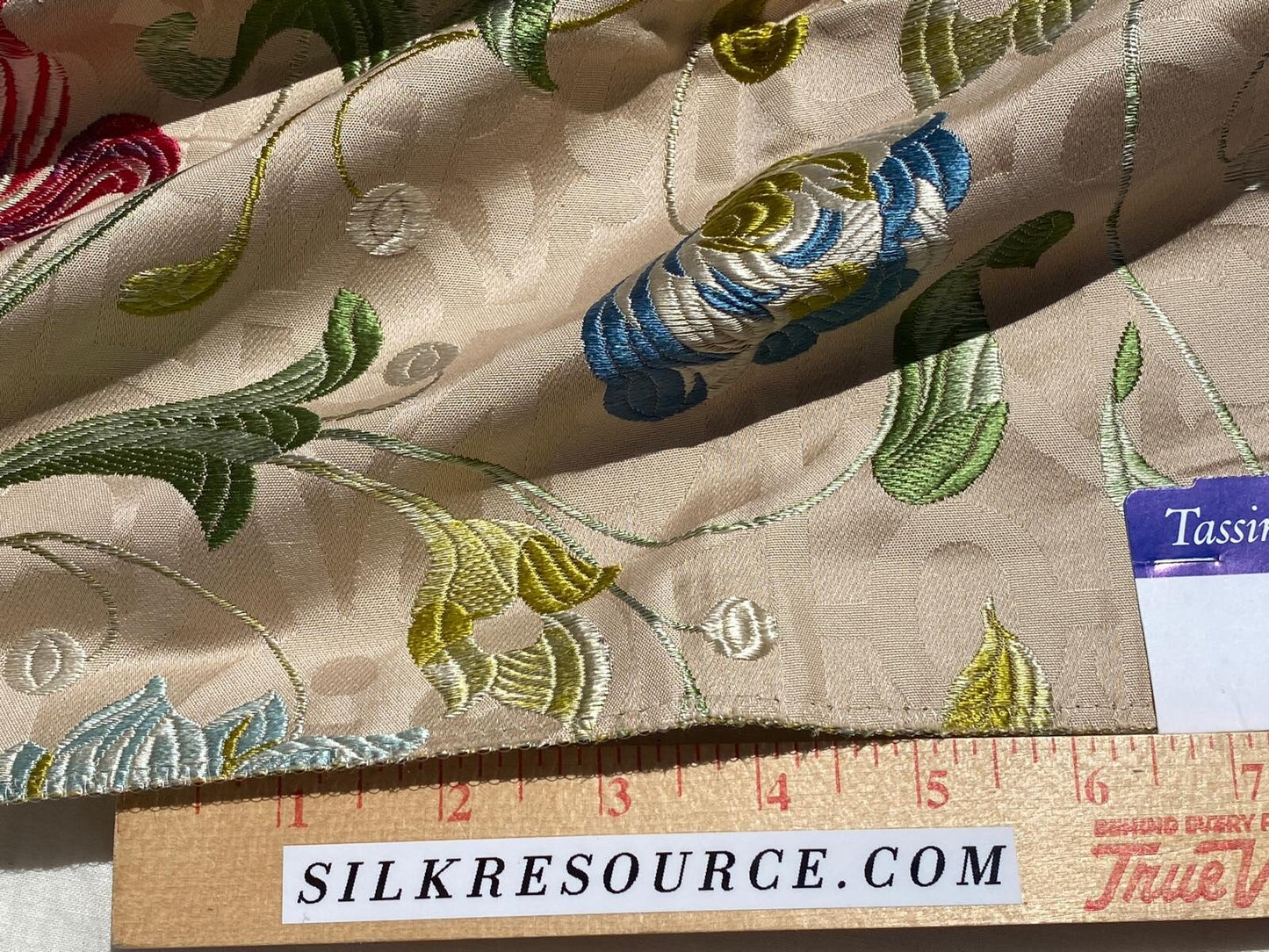 Tassinari and Chatel Scalamandre Paiva Bis Beige Floral Historic MSRP USD 2268/y