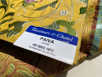 Tassinari and Chatel Scalamandre Paiva Jaune Yellow Floral Historic MSRP USD 2094/y  Special Order