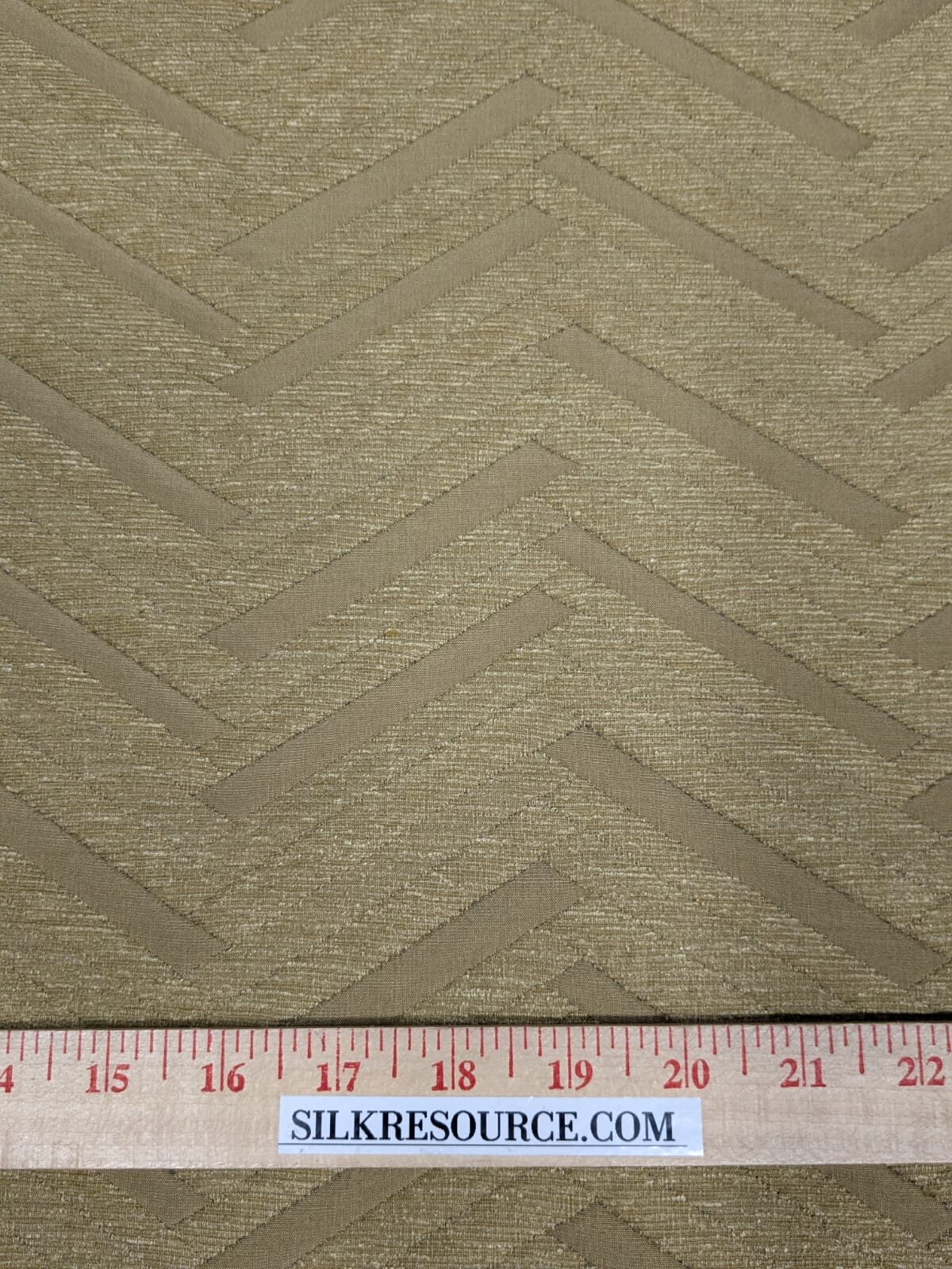 Lee Jofa Nehri Silk Chenille Ochre Herringbone Gold Purple chevron MSRP USD236/y