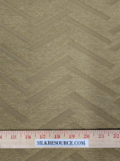 Lee Jofa Nehri Silk Chenille Ochre Herringbone Gold Purple chevron MSRP USD236/y