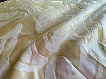 35 Berkbox65 Scalamandre Fonthill Duquette in Meringue Light Banana Yellow 2.4yards x 58"Wide