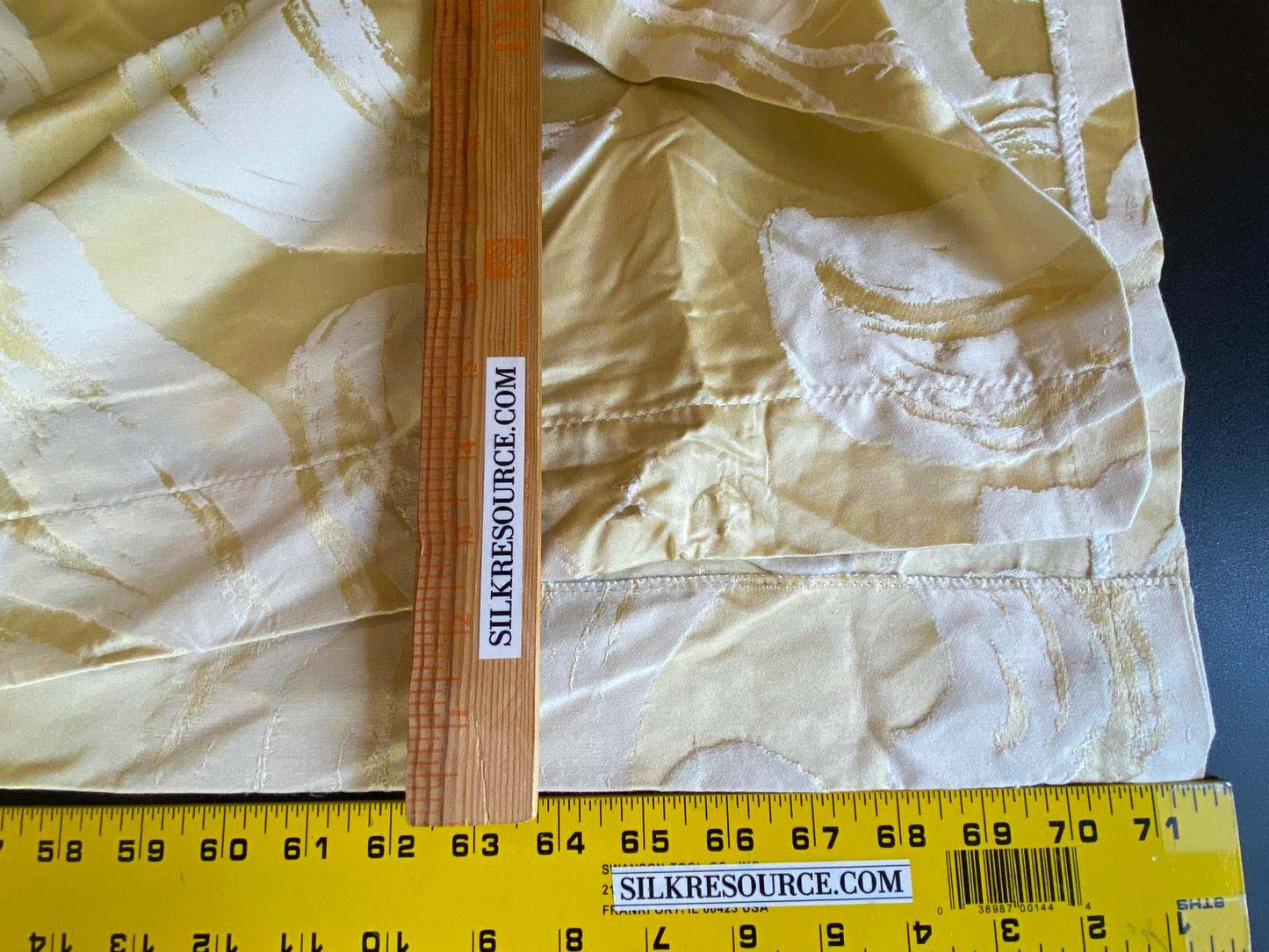 35 Berkbox65 Scalamandre Fonthill Duquette in Meringue Light Banana Yellow 2.4yards x 58"Wide