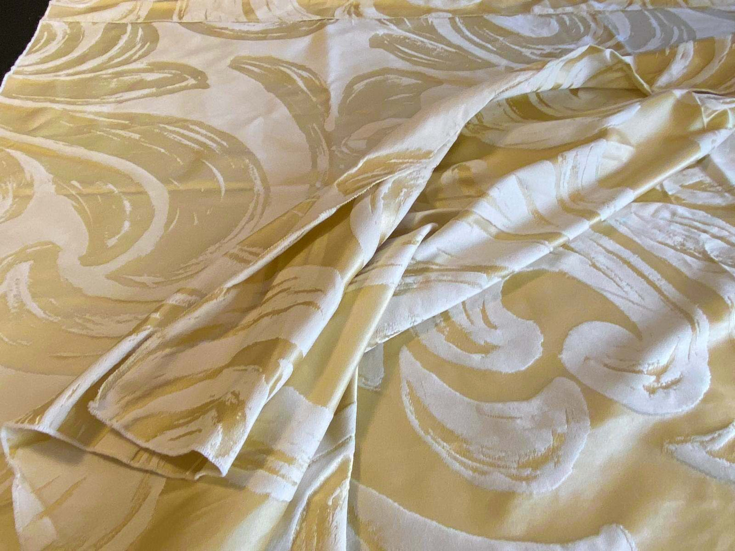 36 Berkbox65 Scalamandre Fonthill Duquette in Meringue Light Banana Yellow 2.3yards x 61"Wide MSRP USD 284/y