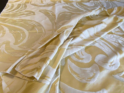 36 Berkbox65 Scalamandre Fonthill Duquette in Meringue Light Banana Yellow 2.3yards x 61"Wide MSRP USD 284/y
