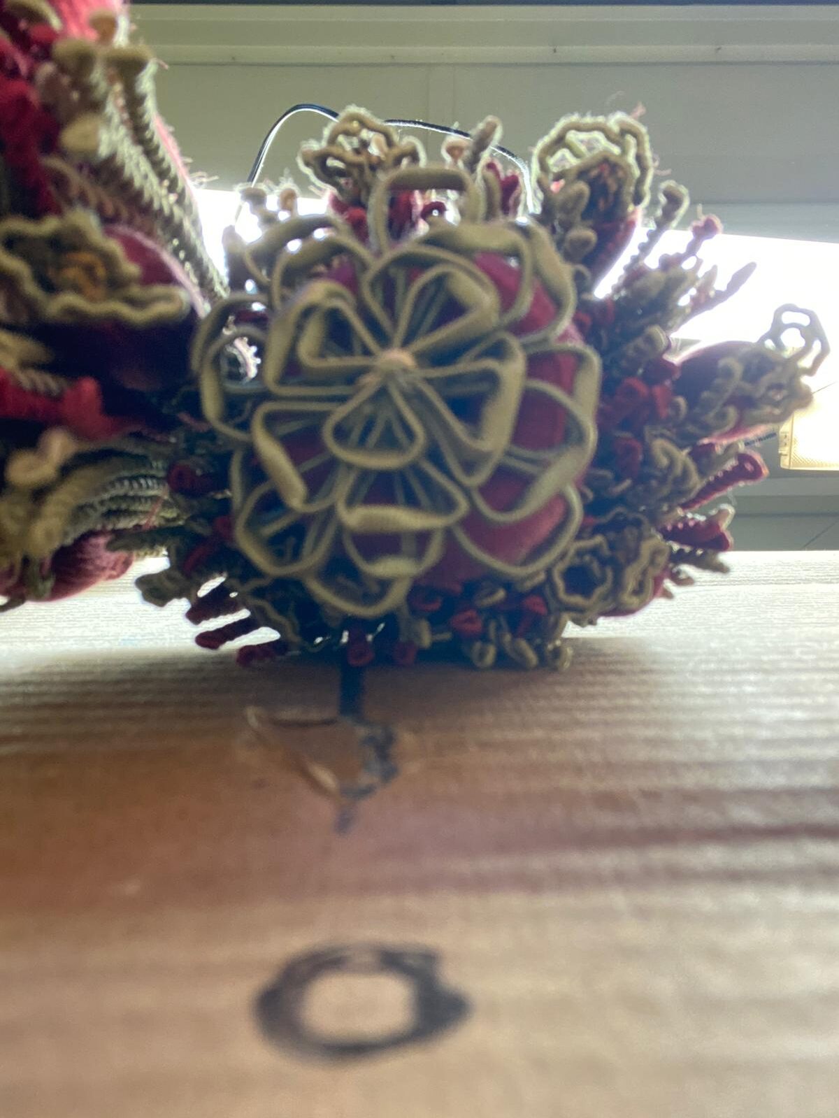 Scalamandre Hampton Court Tieback Red Green Cream Tassel MSRP USD 1058