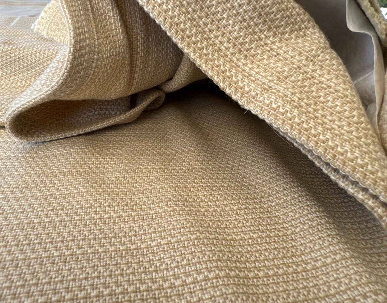 4 EV38 Scalamandre Strie Small Scale Solid Light Brown 2.4y