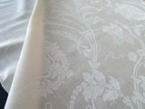 1.58y Brunschwig &amp; Fils Upton Damask Linen Print Oyster White MSRP USD 254/Y