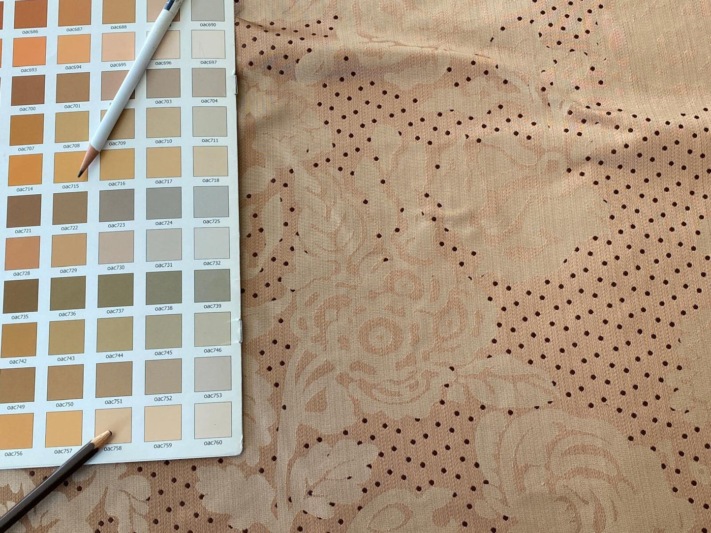 Lee Jofa Mulberry Home Eliza Nutmeg Copper Gold Rose MSRP USD 250/Y