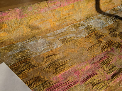 By Yd Scalamandre Old World Weavers Allegra Lampas II Candlelight Silk Oww Heavy MSRP USD 796/Y!