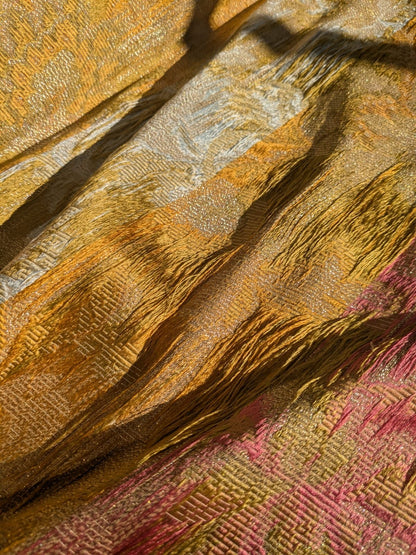 By Yd Scalamandre Old World Weavers Allegra Lampas II Candlelight Silk Oww Heavy MSRP USD 796/Y!